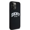 DKNY DKHMP15XSNYACH iPhone 15 Pro Max 6.7  czarny/black hardcase Liquid Silicone White Printed Logo MagSafe